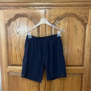 Rhone Navy Blue 7” Athletic Lined Shorts Mens Size Small Gym Workout